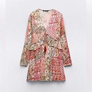 Zara Printed Short Dress